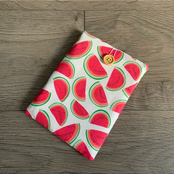 NEW Handmade Kindle Sleeve with Watermelon Print - Picture 1 of 4